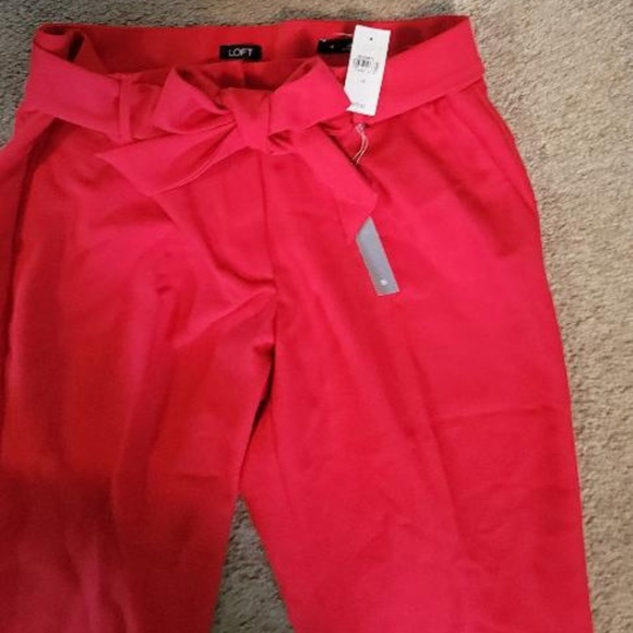 LOFT Slim Tie Waist Pencil Pants in Julie Fit - Picture 3 of 3